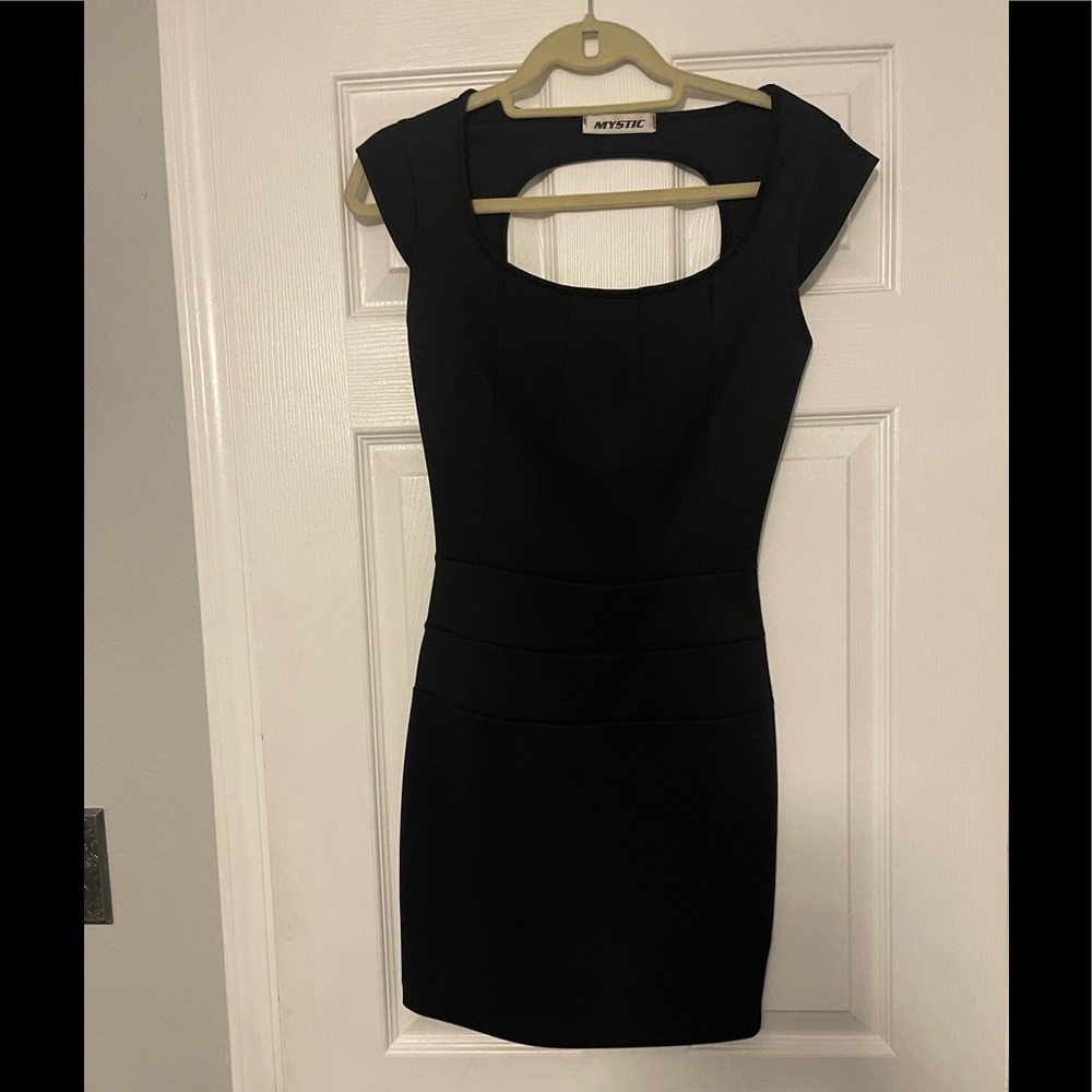 Black mini dress